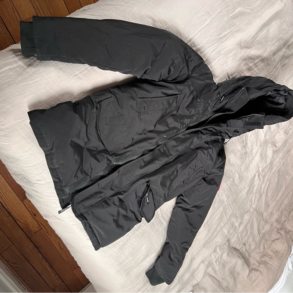 Canada Goose Langford Parka Heritage - Black Puffer Jacket with Hood